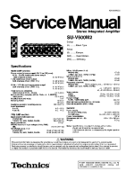 Technics - SUV-500-M-2 - Service manual 